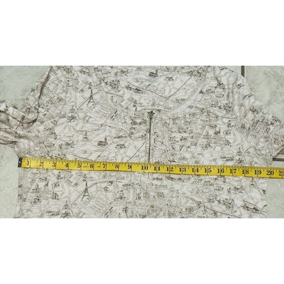 Soft Surroundings Women Size L City Of Paris Print Cardigan Art To Wear Boho - Picture 8 of 11